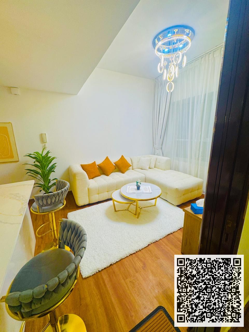 Fully Furnished 1BHK for Sale. in Garden City – With Parking.