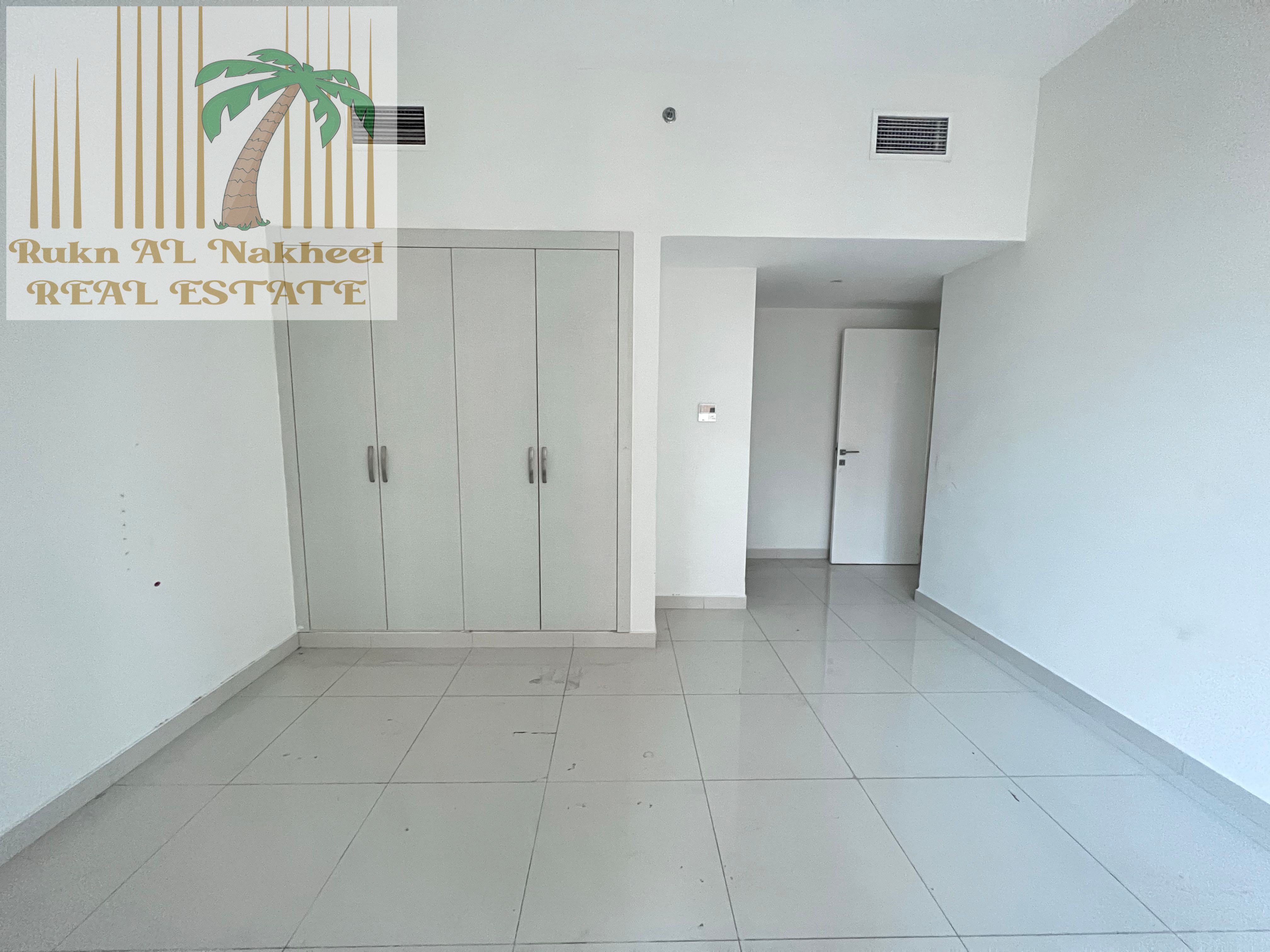 LIKE A BRAND NEW Gym pool chiller & parking free 2bhk 3bath balcony ready to move near Cornish easy access to Dubai for more details contact us