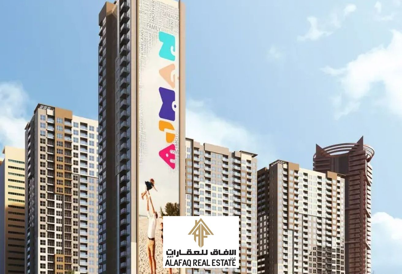 Studio for sale in Ajman One Phase Two Downtown Ajman with partial sea view,