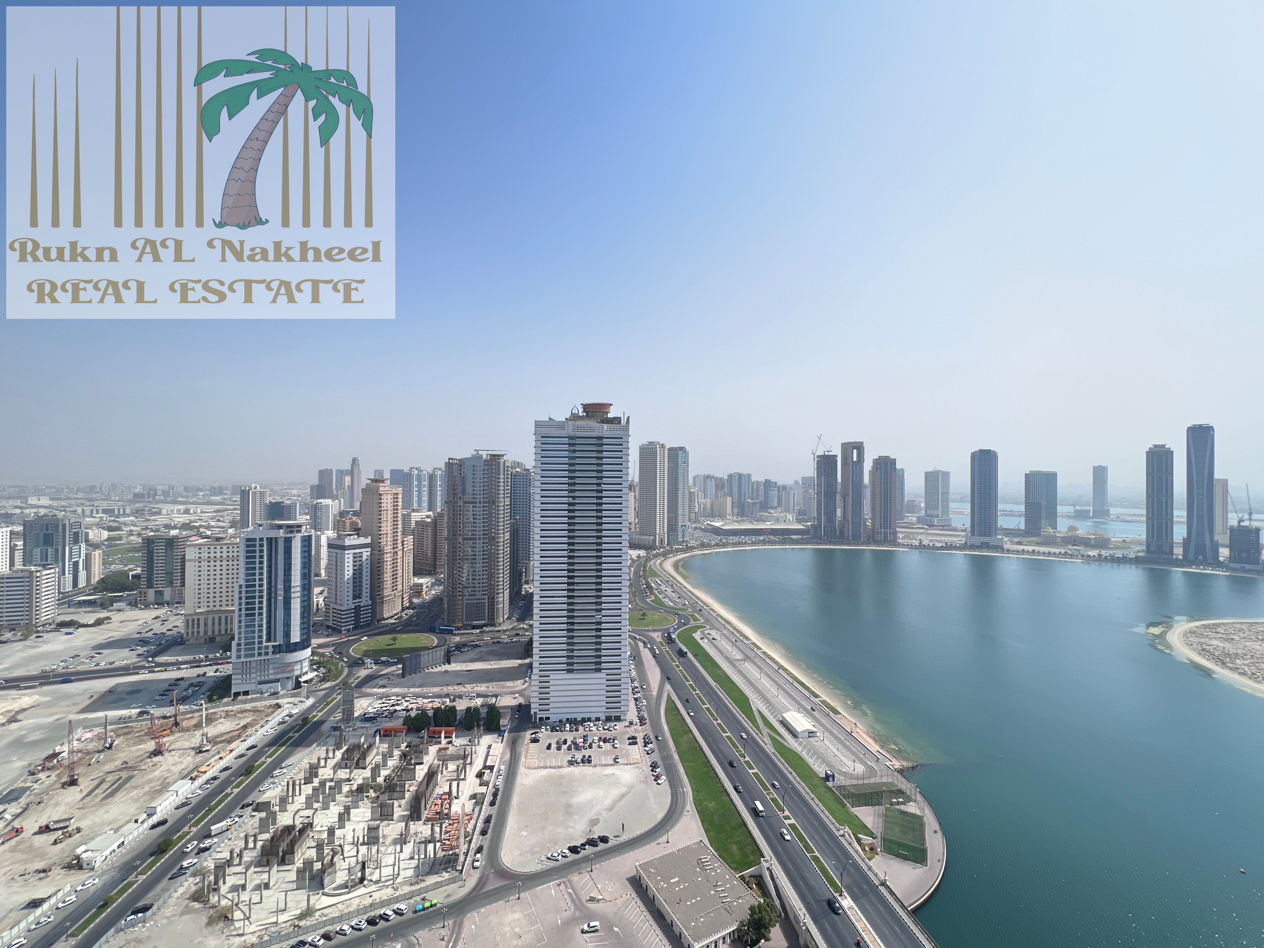 LIKE A BRAND NEW Gym pool chiller & parking free 2bhk 3bath balcony ready to move near Cornish easy access to Dubai for more details contact us