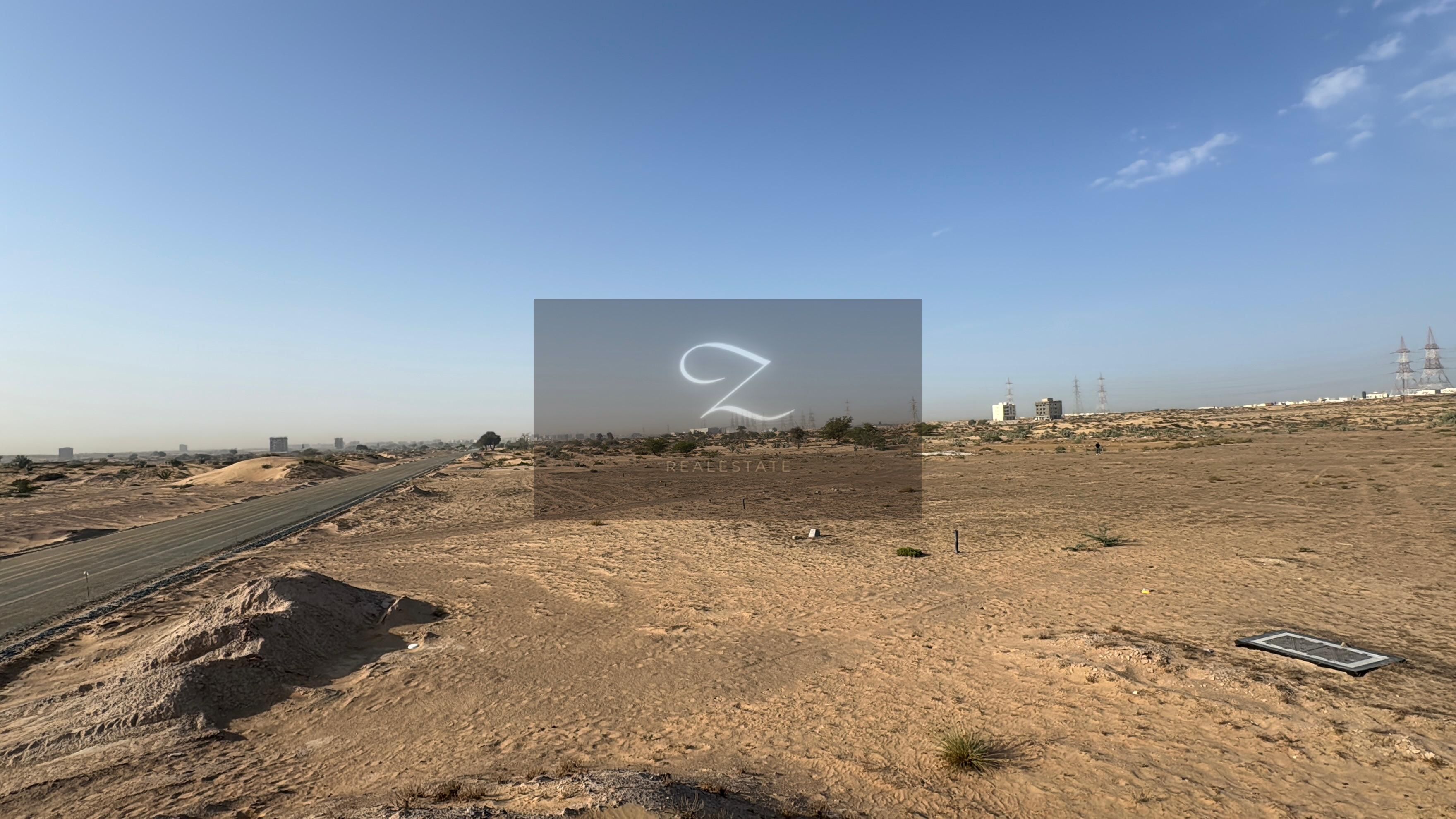 For sale residential_commercial land in Sharjah / Juwaiza Al-Malha previously corner on two streets