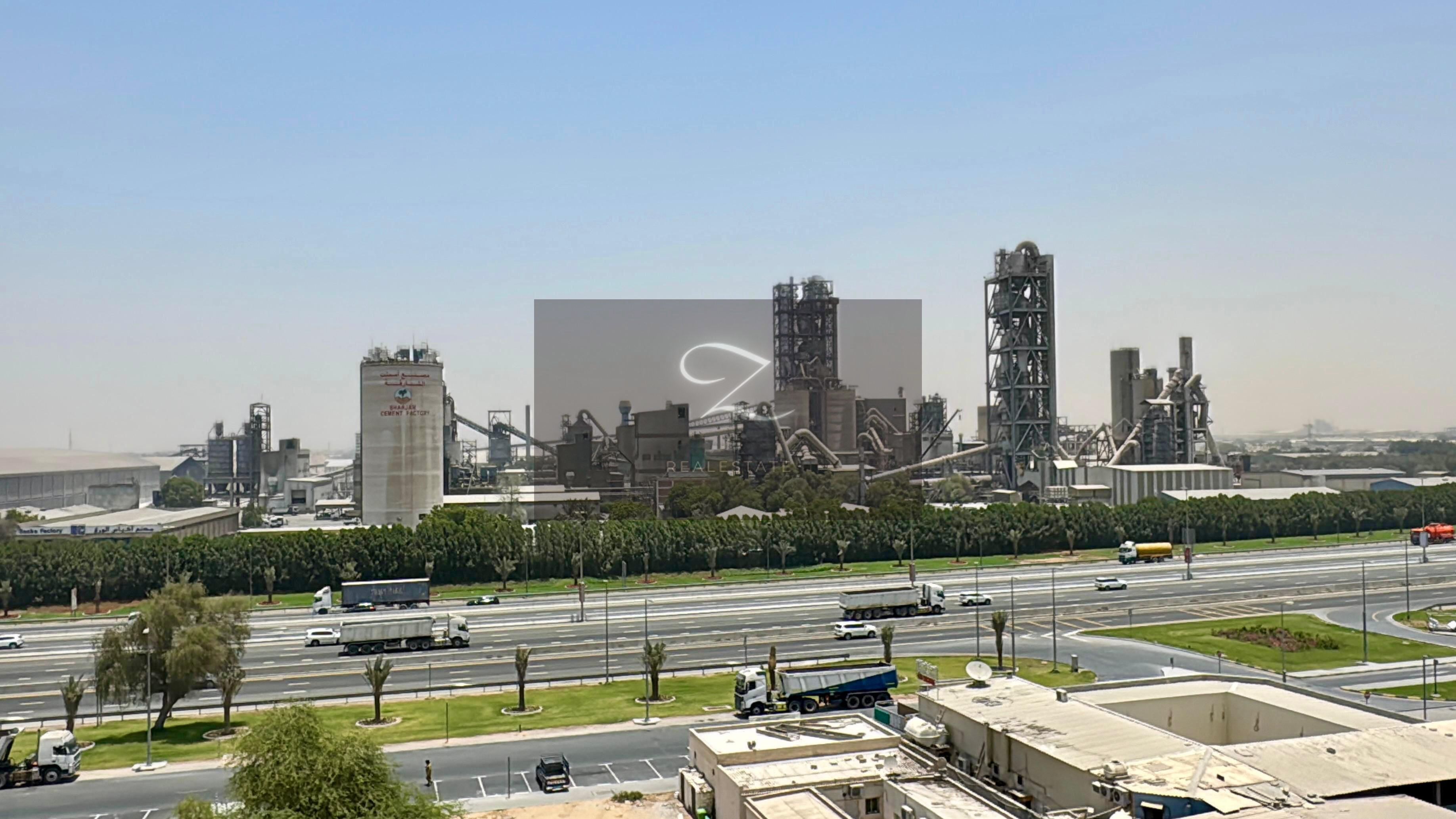 For annual rent, a fenced land on a main street in Sharjah / Al Sajaa Industrial Area