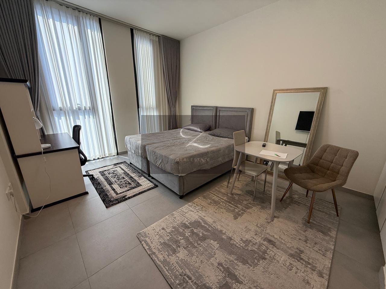 Furnished studio apartment for annual rent in Sharjah Aljada area / Commercial Muwaileh