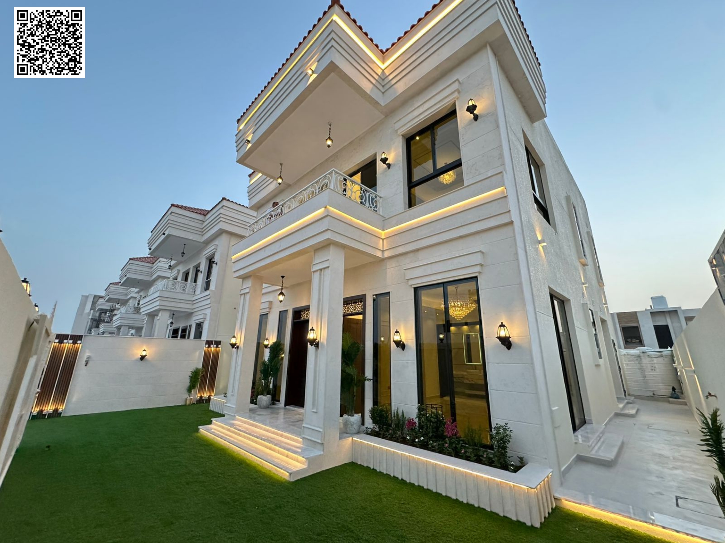 Villa for sale in Ajman at a negotiable price. Excellent location, freehold ownership for all nationalities for life, with the possibility of bank fin