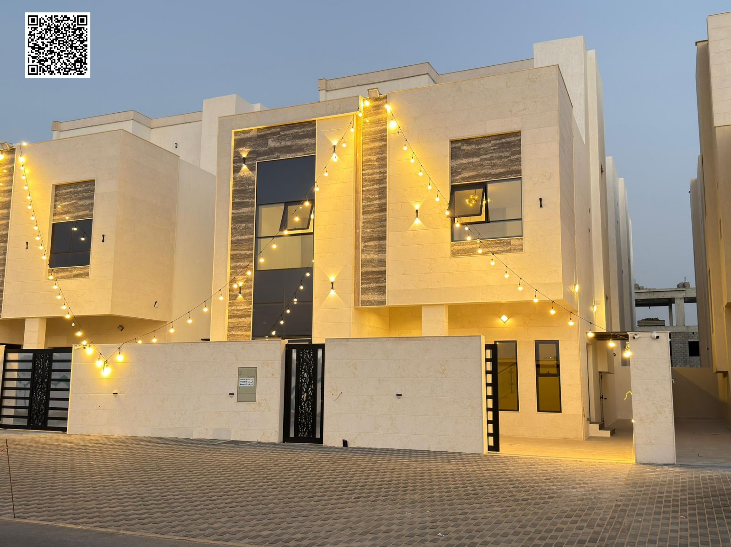 Villa for sale at an attractive price across from the mosque, including registration and ownership fees, freehold ownership for all nationalities.