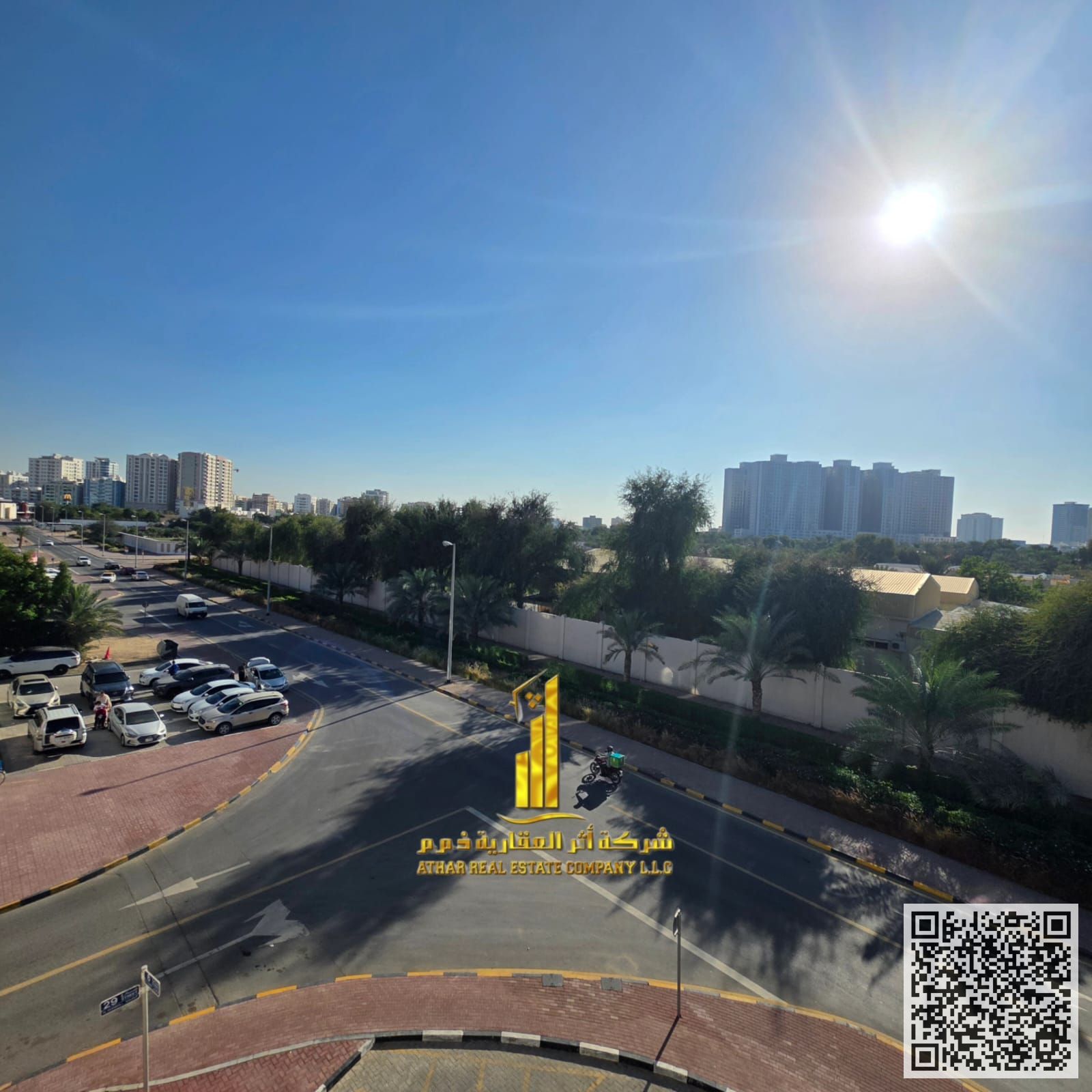 Luxury apartment for monthly rent, one bedroom and a hall with an open view, fully furnished with elegant furniture and a fully equipped kitchen