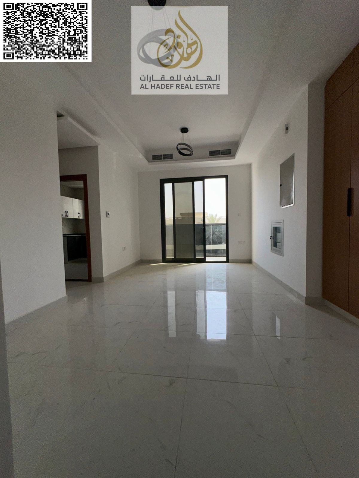 Two-bedroom apartment with a living room available in Al-Hamidiyah, near Al-Hamadi Restaurant. The apartment is in its second occupancy and offers a s