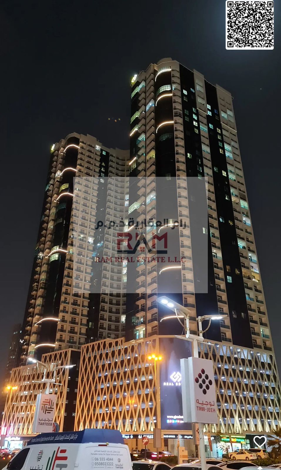 Down payment only 305,000 | Ready-to-live apartment | Ajman Oasis Towers