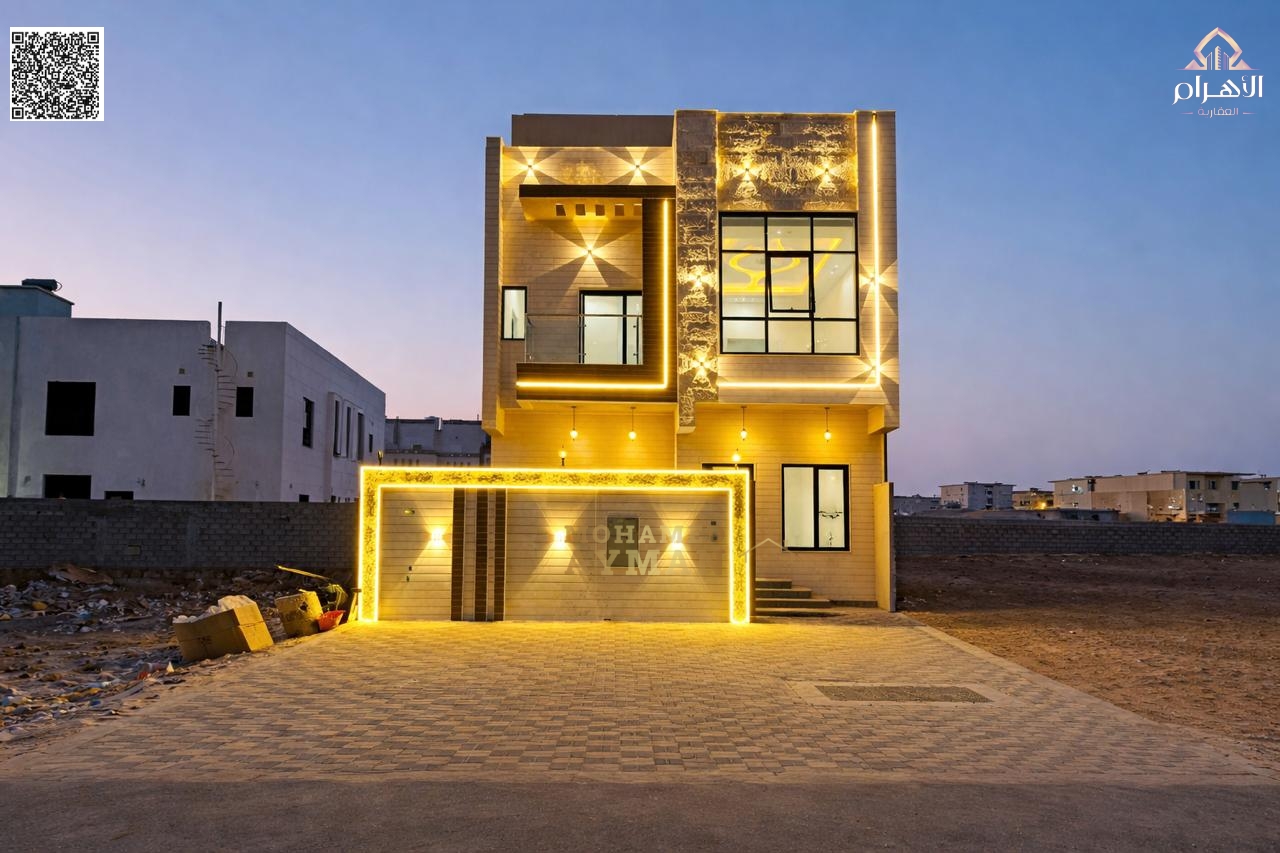 6 Master Bedroom Villa for Sale in Al Zahya | Main Road | 2 Floors + Rooftop