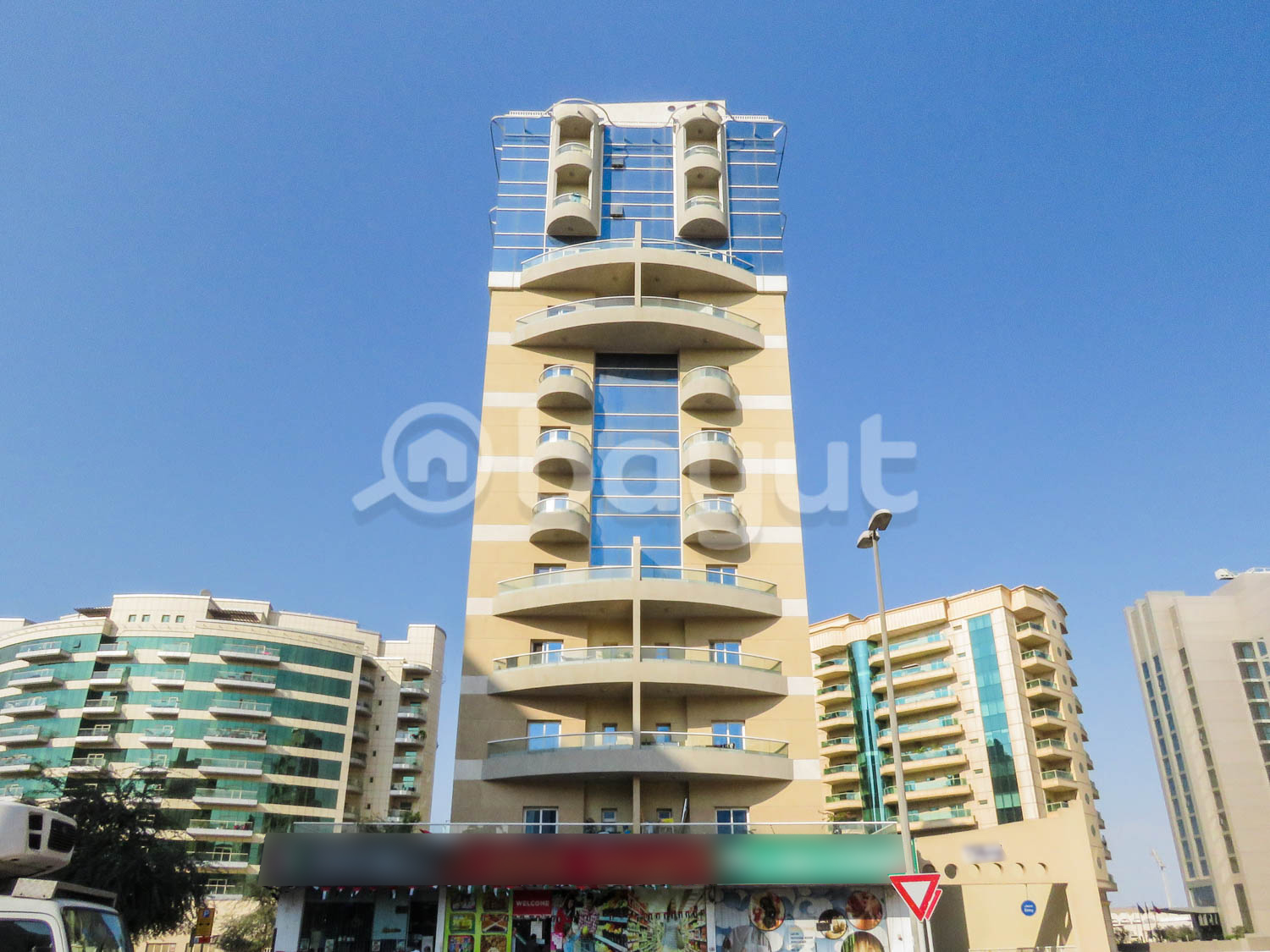 2 Bhk with Balcony opposite American Hospital in Al Ibriz Building with Pool Gym