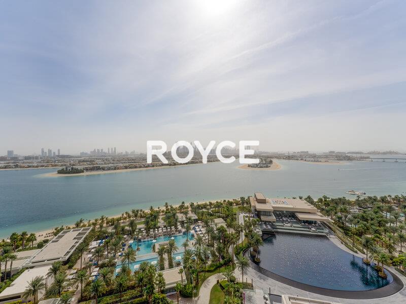 Iconic Sea + Palm Views | Luxury 2BR + Maids Room