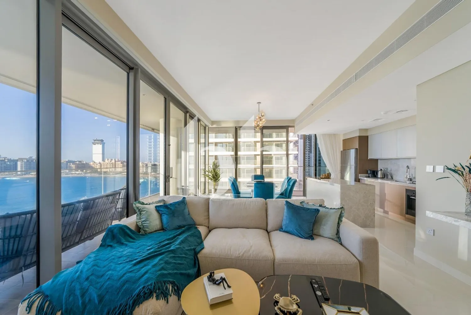 Furnished Corner Unit | Palm View | 3BDR + Maid