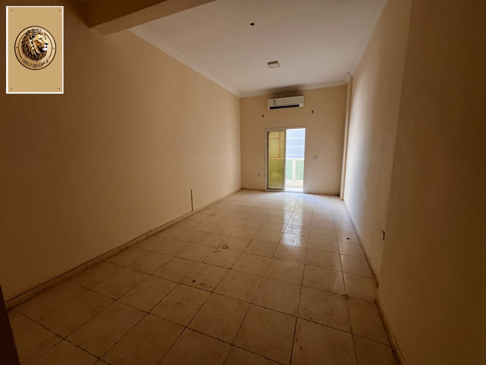 For annual rent in Al Muwaihat area: One bedroom, living room, and bathroom. Balcony included. Very spacious. Very close to the Dubai and Sharjah exit