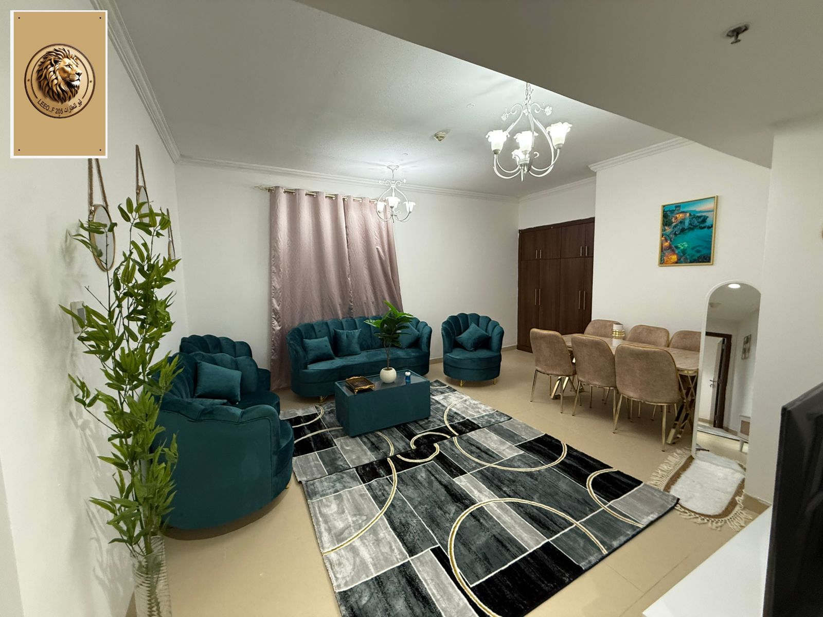 Furnished first-occupancy apartment for rent in Al Yasmeen Tower Bills included – 4,800 AED Super deluxe furnished apartment in Al Yasmeen Tower –
