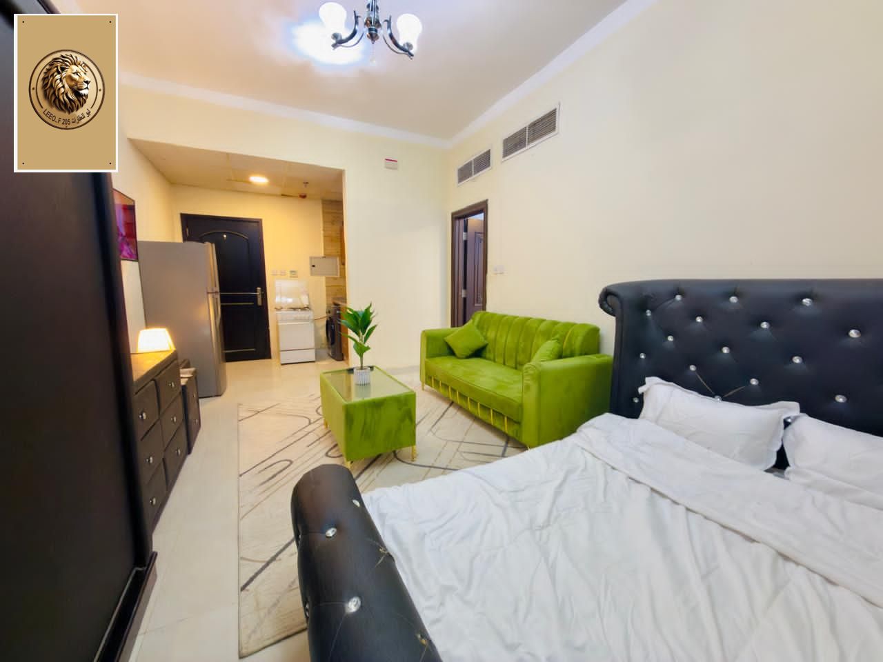 Furnished VIP studio for monthly rent, bills included, prime location in Al Rawda 2, Ajman Emirate