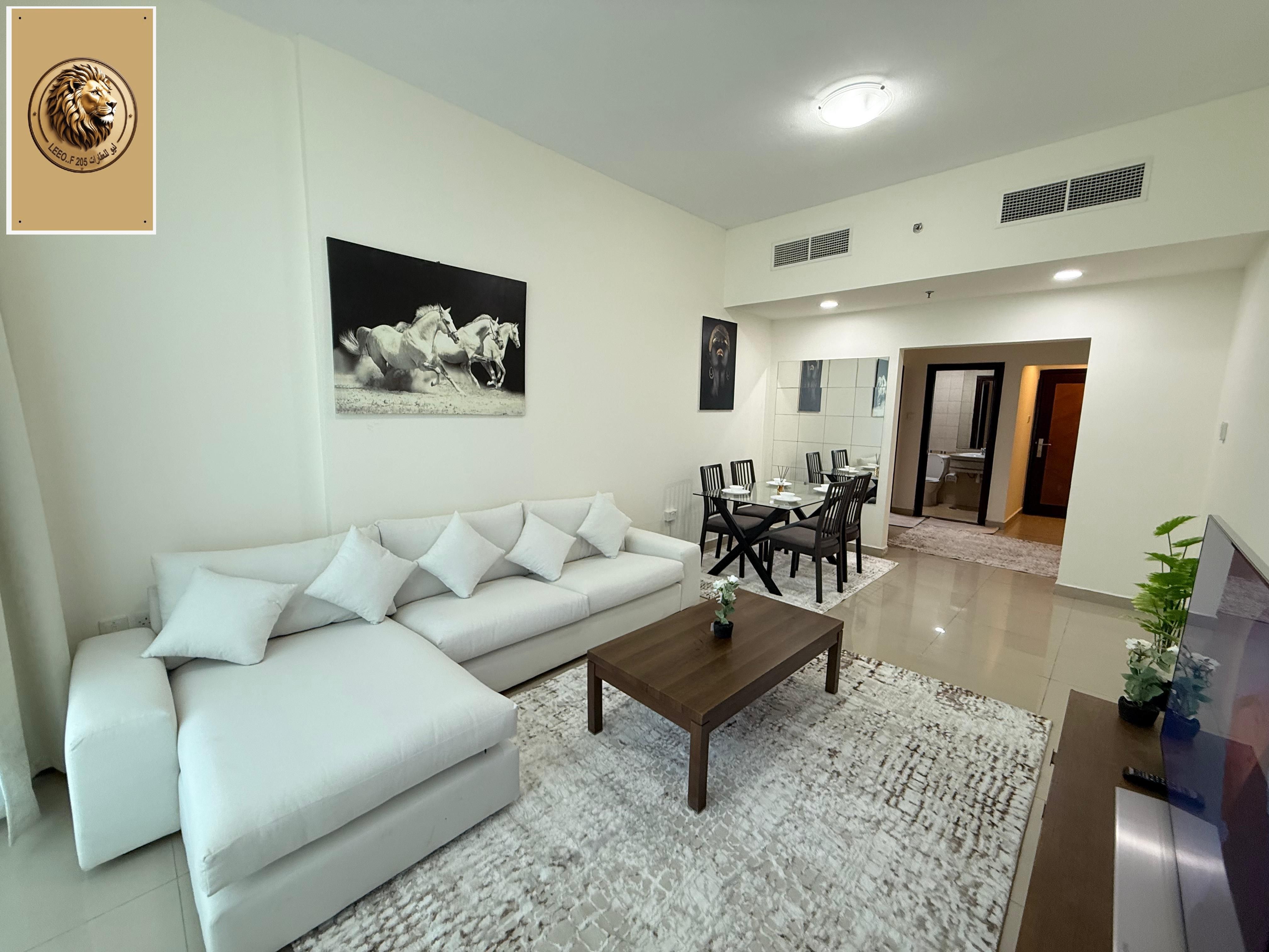 Furnished 1 Bedroom + Living Room for Monthly Rent on Ajman Corniche Second tenant only! Al Nakhil 2 – Al Ittihad Tower Opposite Bahi Ajman