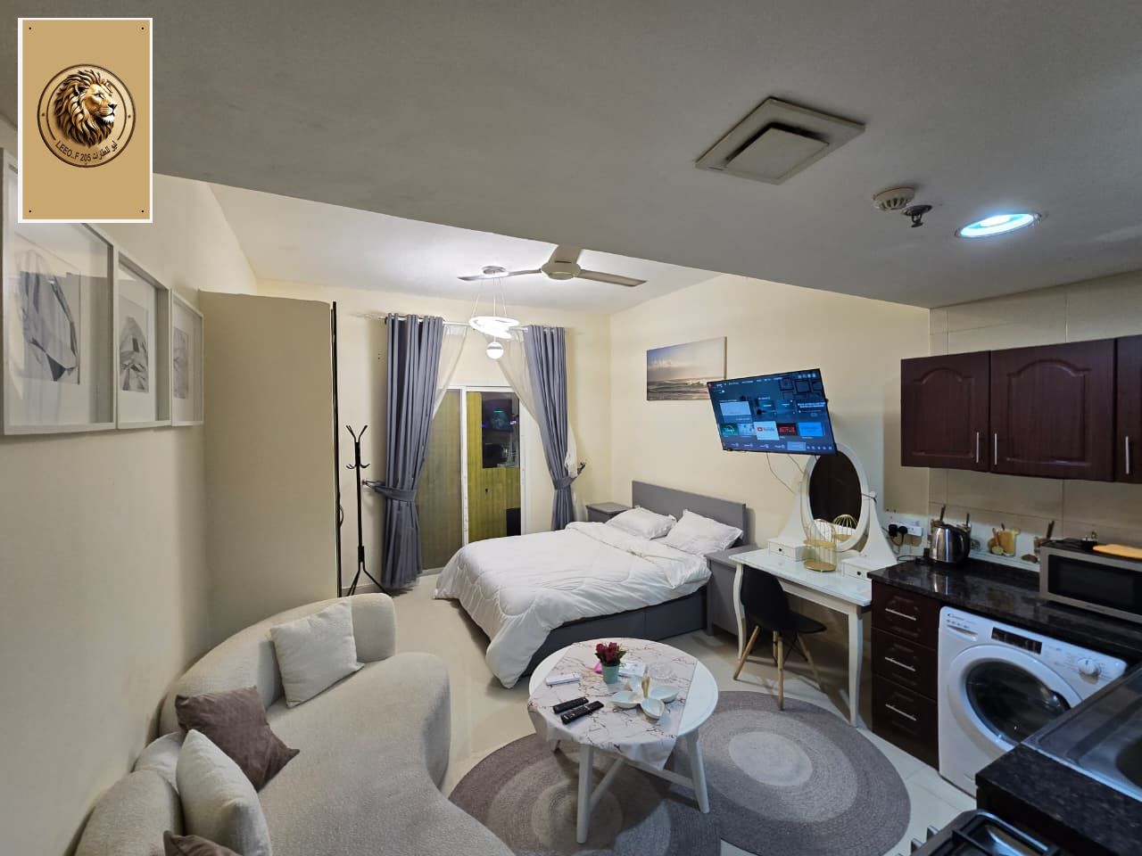 Furnished Studio for Monthly Rent - Kindergarten 3 (Ajman) | Dar Al Aman Unit Specifications: - A sophisticated hotel furnished furnished studio