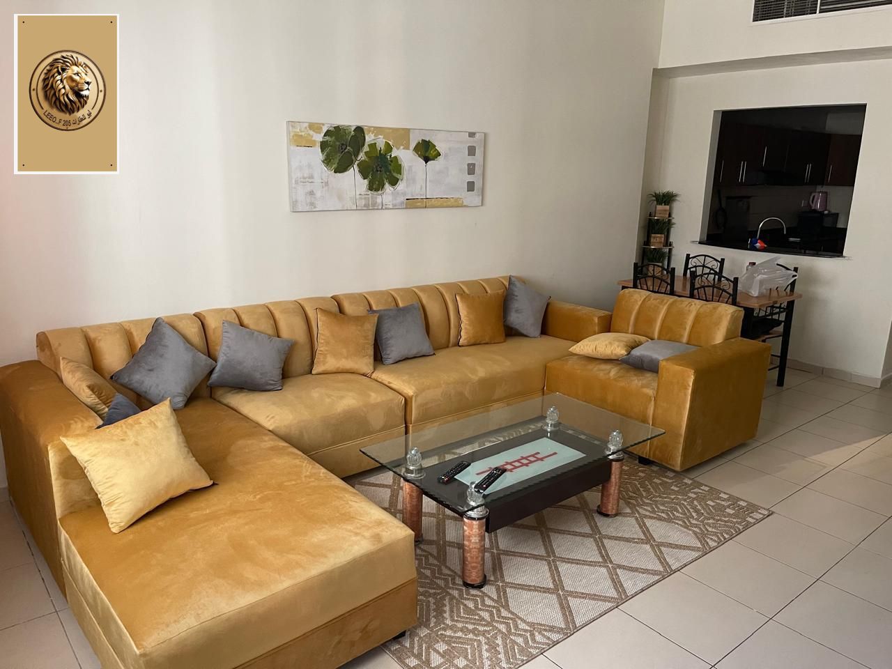 Apartment for Monthly Rent - Ajman Towers One Tower Furnished room and lounge with upscale hotel mattresses Location: Ajman One Tower Towers