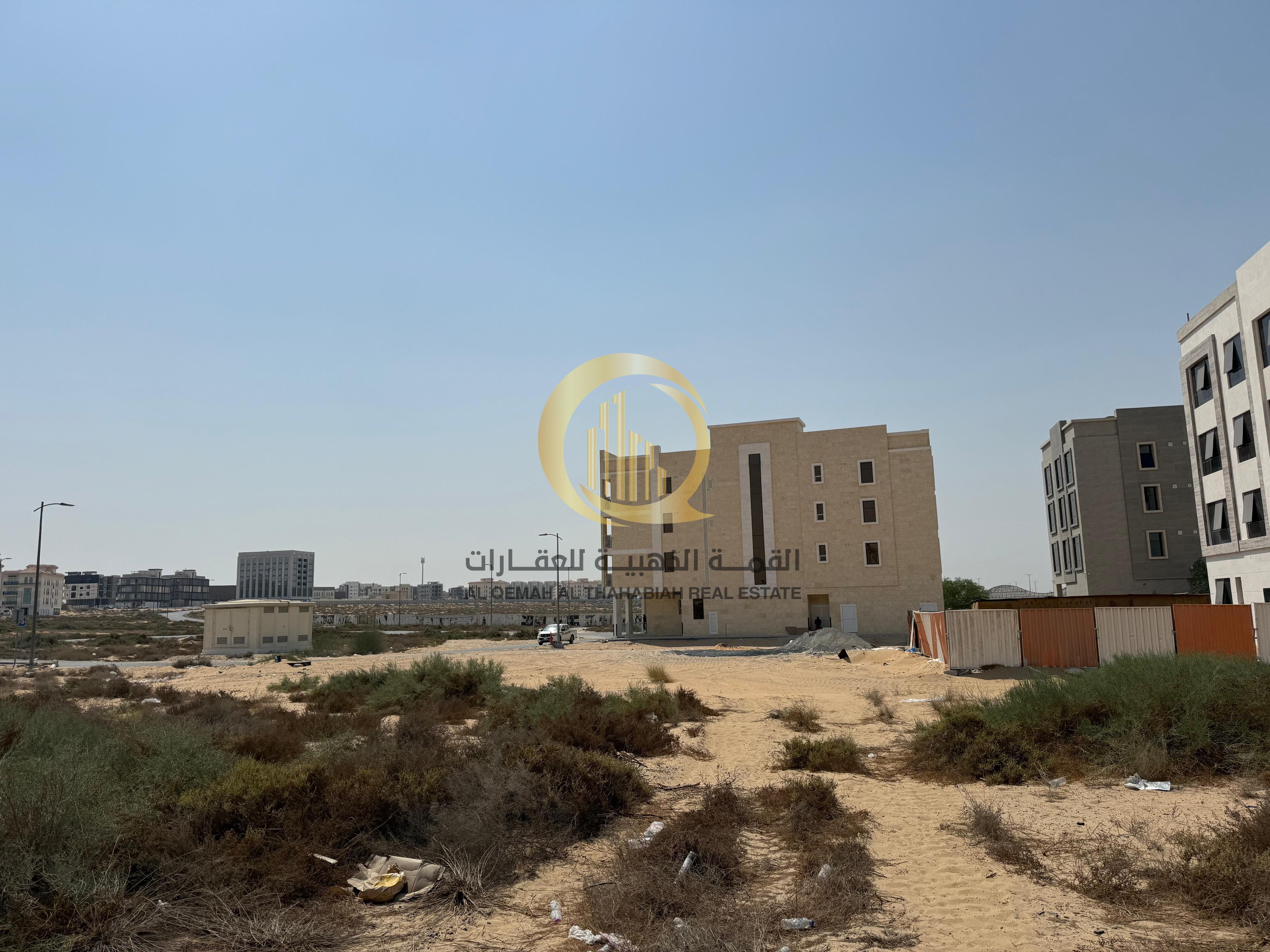 Land for sale in Tilal City, excellent location very close to Emirates Crossing Street and Victoria School, land permit +5, freehold ownership for all