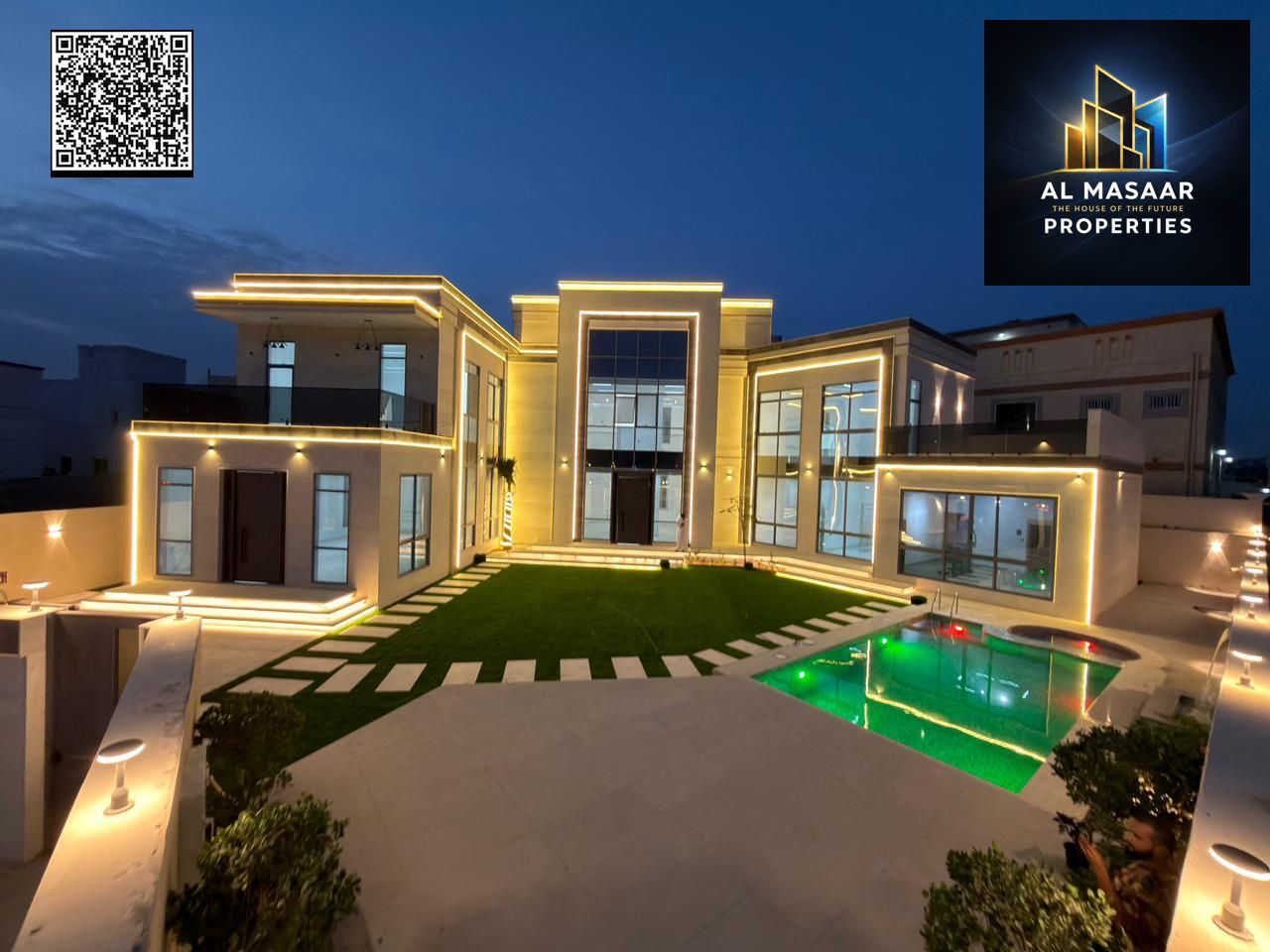 Luxury smart home with resort-style design - 10,300 sq ft plot | Freehold for all nationalities | Includes swimming pool, jacuzzi, sauna, and elevator