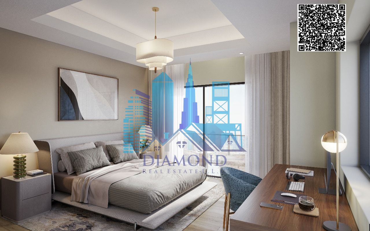 For sale Two furnished rooms and a hall freehold for all nationalities with a 5% down payment and installments for 7 years in Barajeel Towers, Ajman