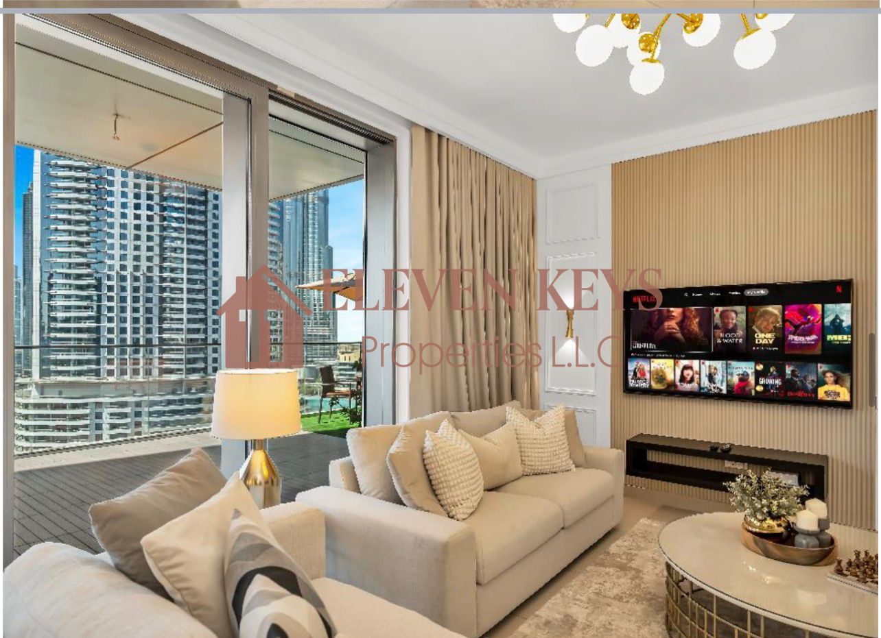 2 BR I Elegant & Fully Furnished I Burj Khalifa and Fountan View I Boulevard Point