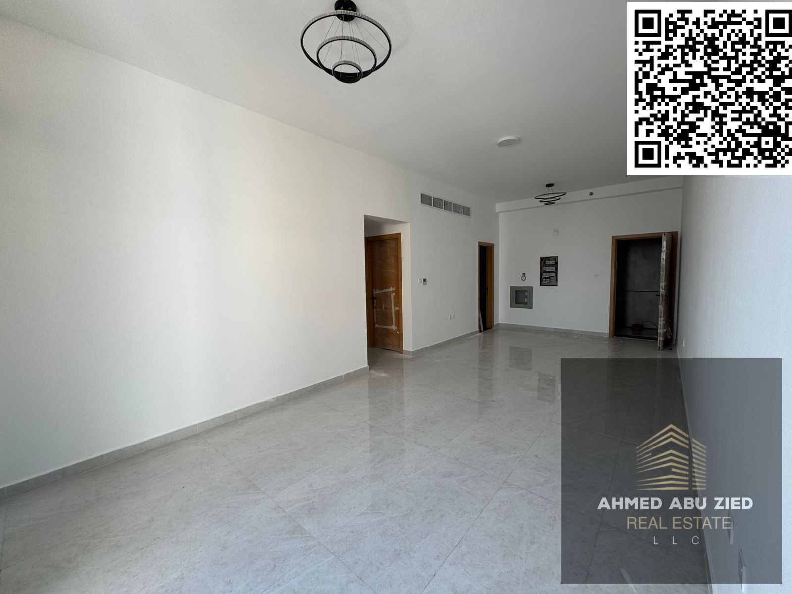 --- Luxury two-bedroom apartment with a living room for annual rent in Al Hamidiya, brand new building, first occupancy, 3 bathrooms, balcony, central