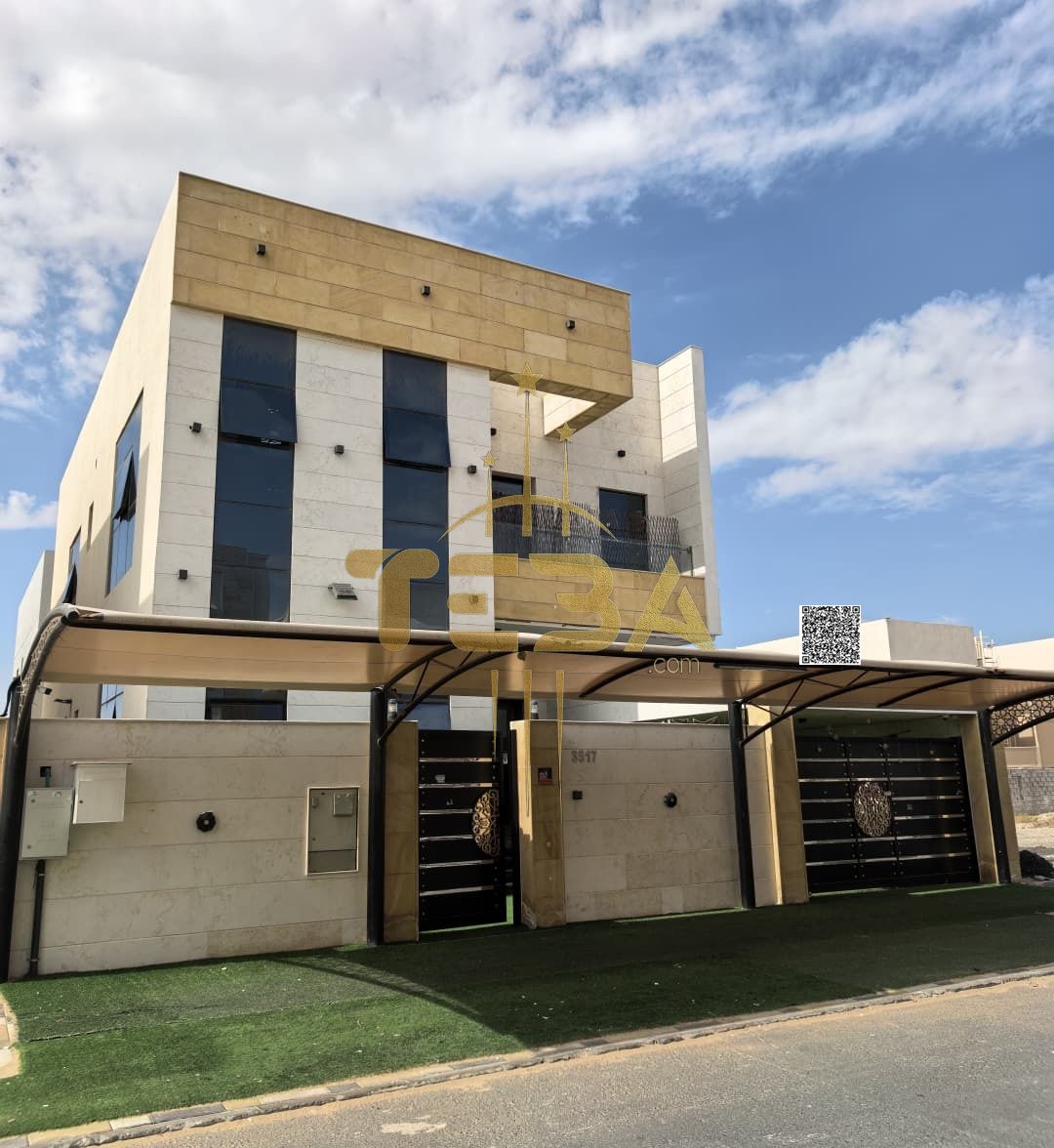 Villa in Ajman Al Yasmin, located opposite Al Rahmaniya area in Sharjah, and close to all essential services.