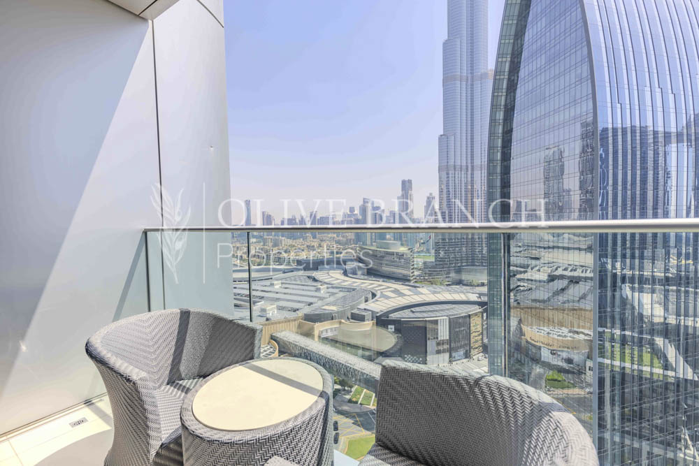 Furnished | Burj Khalifa View | Serviced