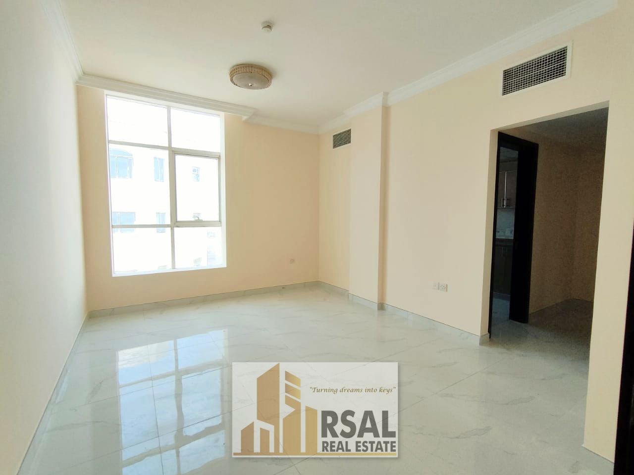Like a brand new building// lavish Apartment 1 bedroom Hall// 2 bathroom master bedroom// no deposit Cash// front on Muwailah Park