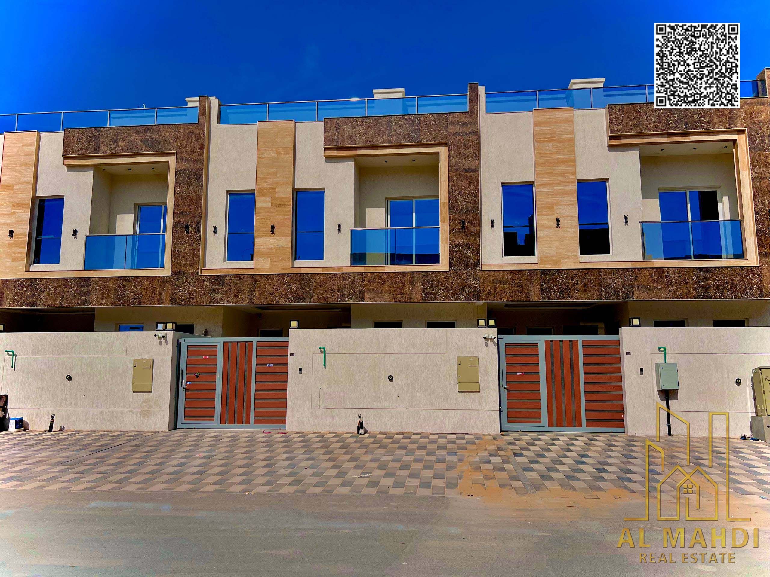 Modern and spacious 5 bedroom townhouse with rooftop in Princess Village Al Yasmine Ajman perfect for family living and investment