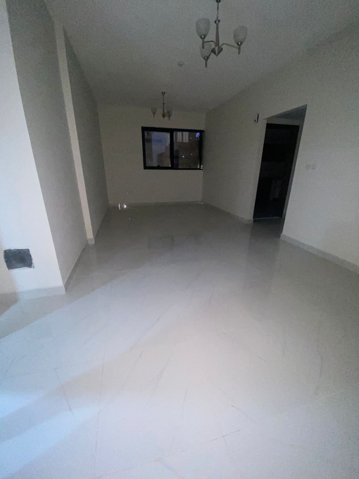For rent first tenant 1 bedroom in Al Taawun with park view, 2 bathrooms, balcony and free parking, near Dubai exit.