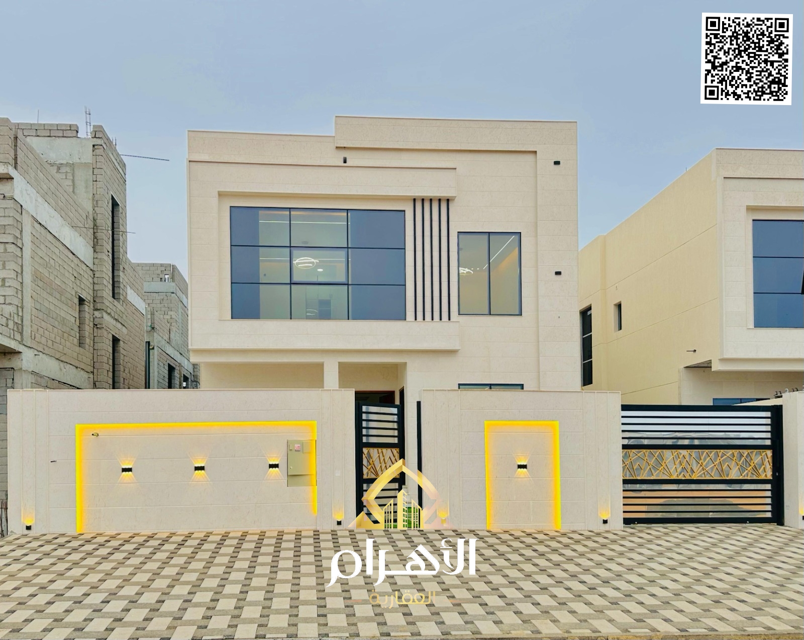 For Sale: Two-story villa with a spacious courtyard - strategic location, registration fees included, freehold ownership for all nationalities