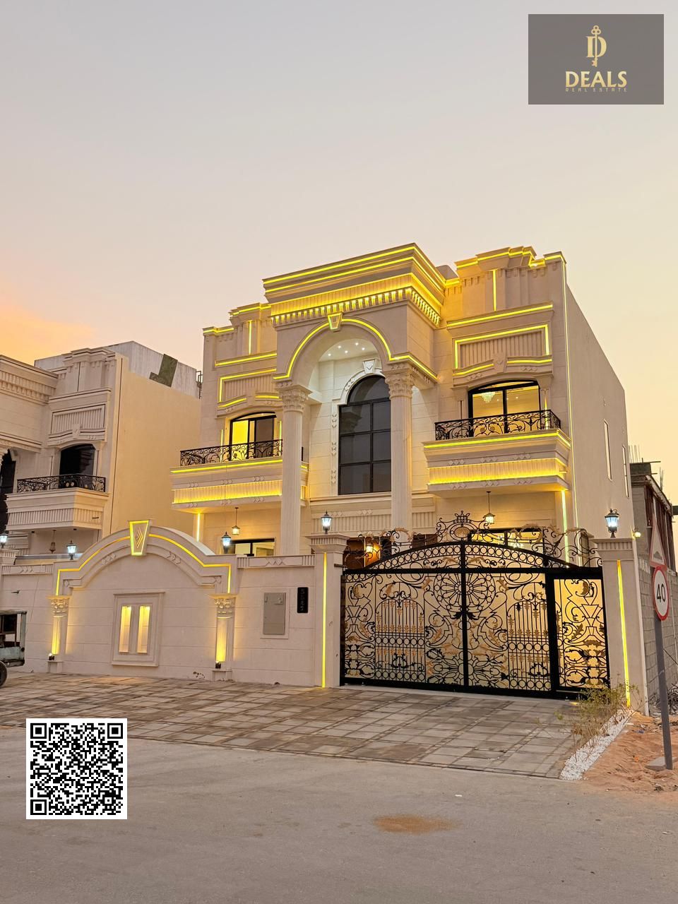Luxury Classic Villa for Sale in Al Helio 2 Ajman | 6 Master Bedrooms | Majlis | Garden | Including Registration