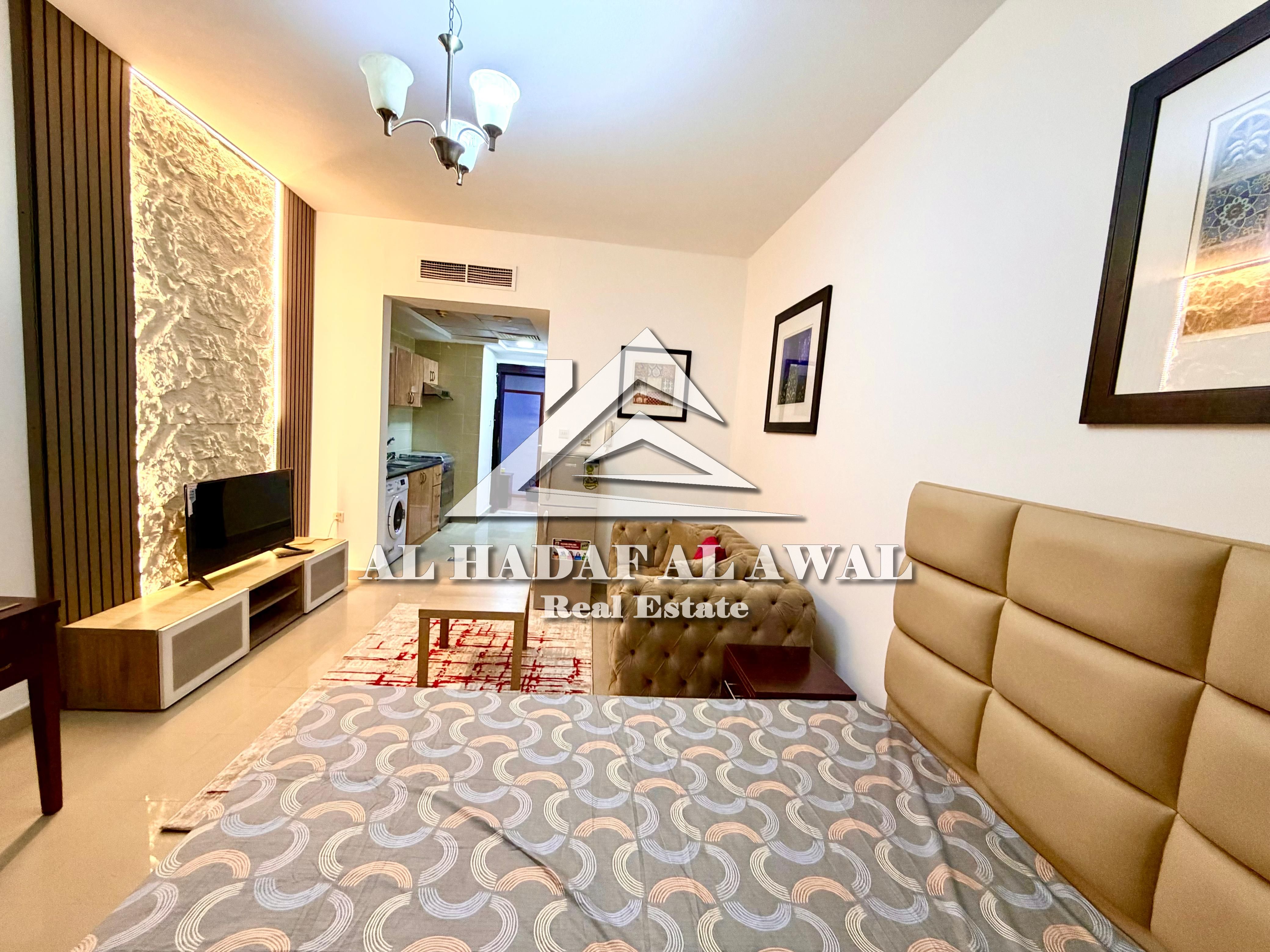 For monthly rent, STUDIO APARTMENT in Al Majaz3 area with free internet
