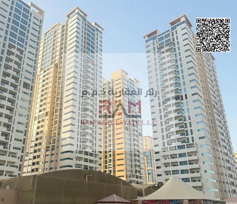 Two-bedroom apartment with a living room for sale in Ajman Towers 1 – Emirate of Ajman