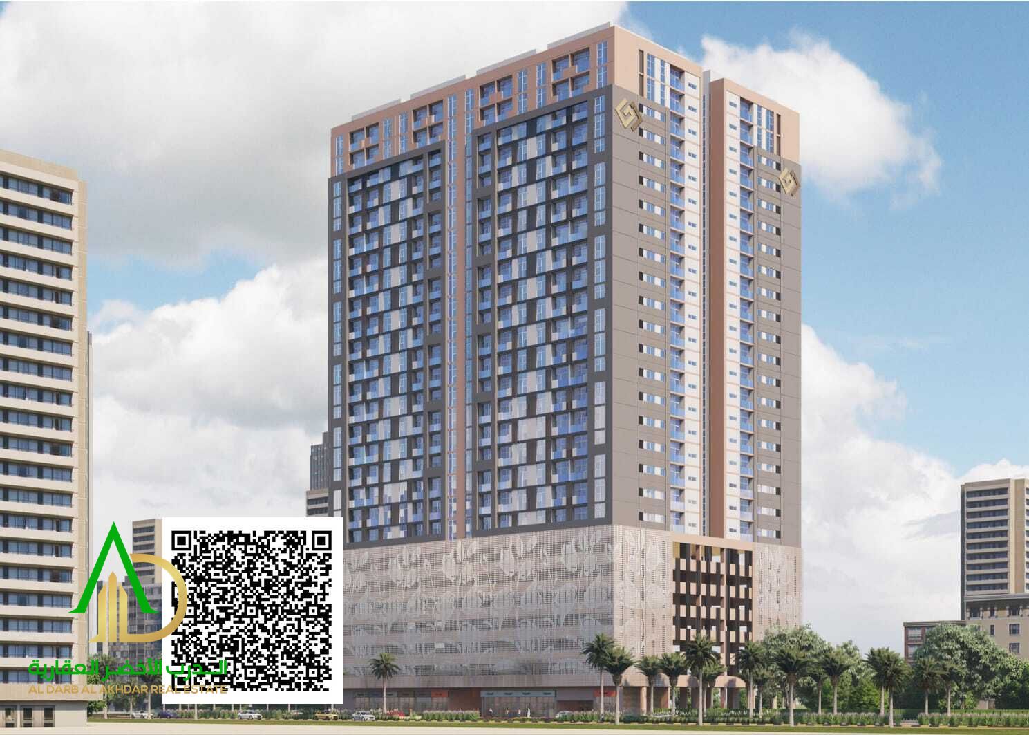 Excellent 1BHK luxury apartment with stunning views in Bluebell Tower, Al Amerah, Ajman– modern finishes, flexible payment plan and Prime Location