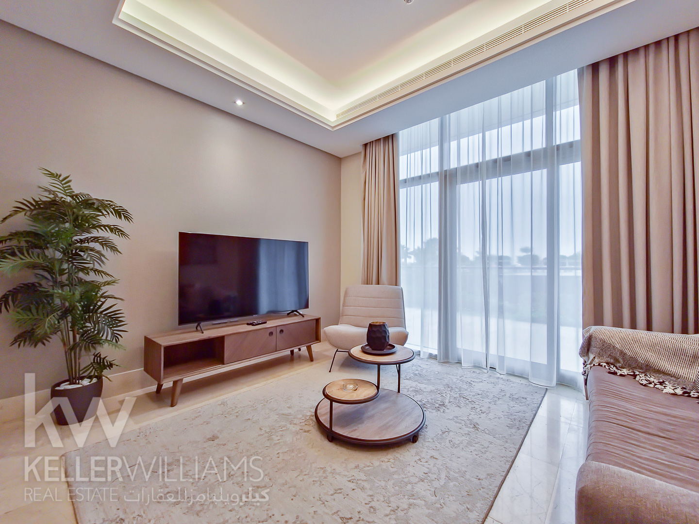 Furnished with large terrace in premier luxury residence beachfront living