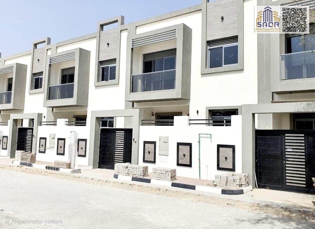 Villa for rent in Al Zahiyah area – Ajman 4 master bedrooms Spacious majlis (formal sitting room) Family room Maid's room