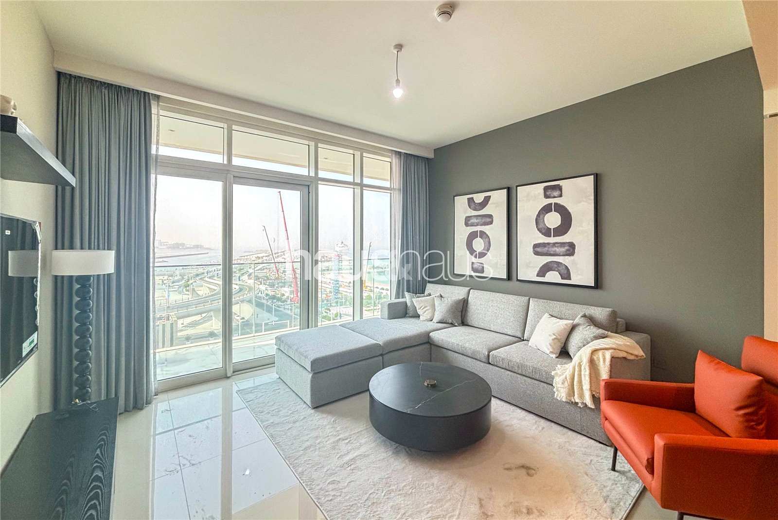 Sea and Palm View | Fully Furnished | Chiller Free