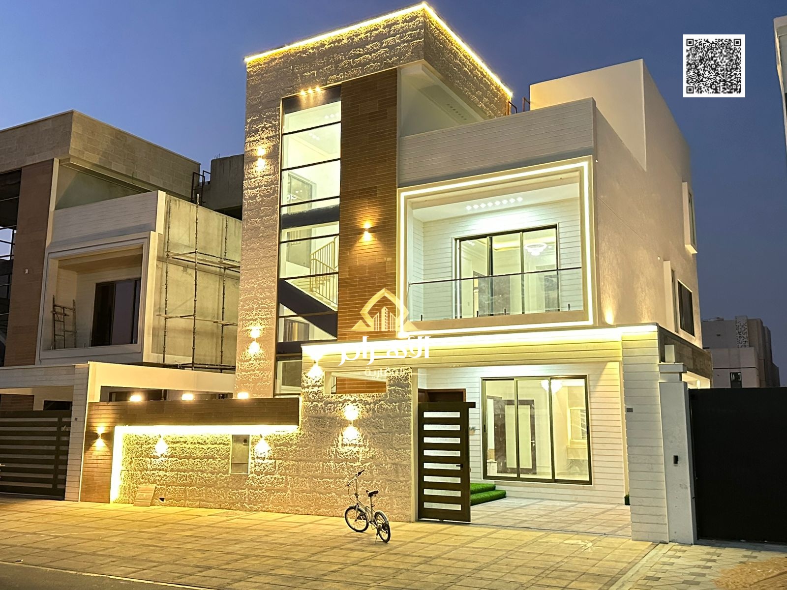 Villa for sale in Al Bahia – two floors and a roof with a modern design at a competitive price including registration and ownership fees