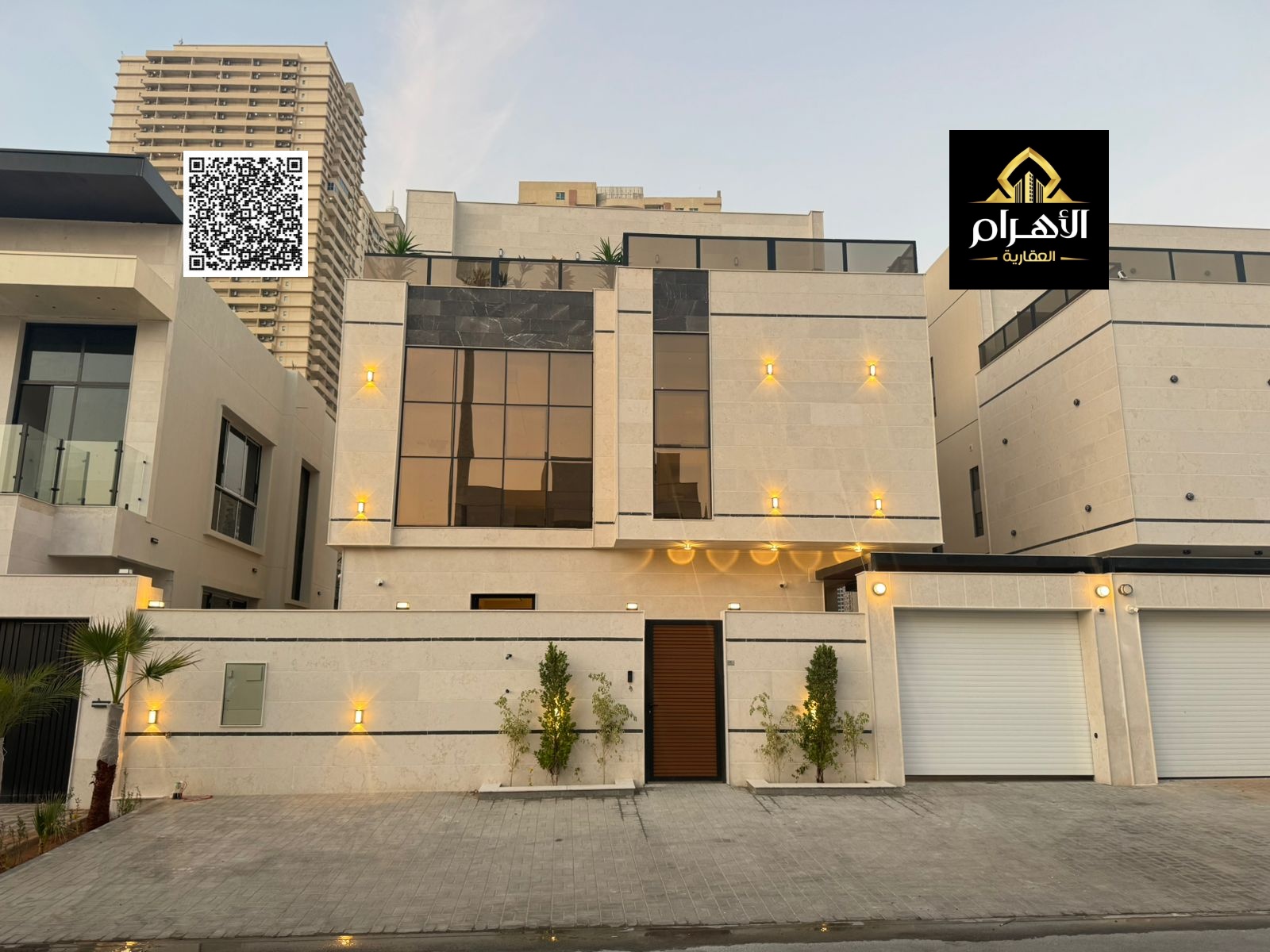 Villa for sale in Ajman with a private pool – 7 master bedrooms – includes electricity, water, and air conditioning, ready to move in