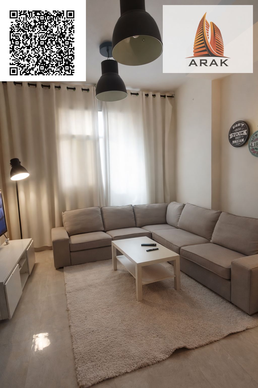 One Bedroom and Living Room for Rent on Ajman Corniche with Direct Sea View Over Ajman Marina