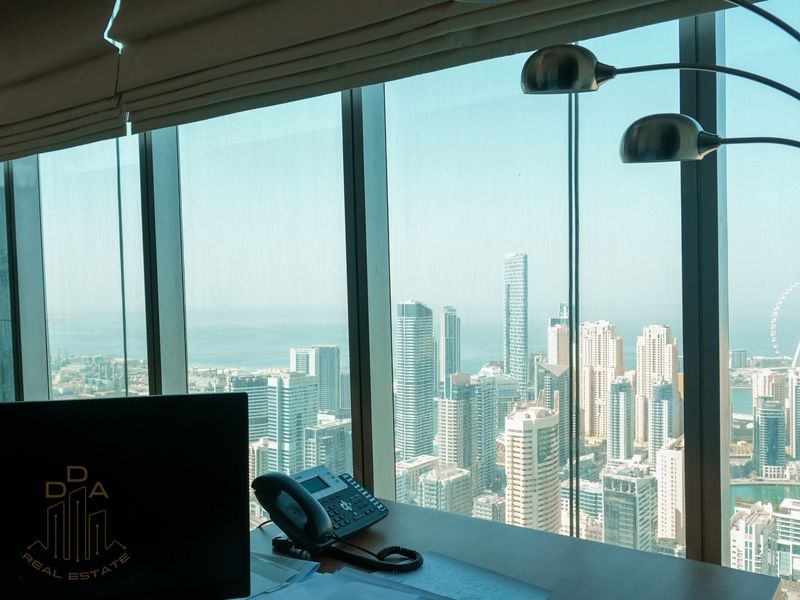 PREMIUM OFFICE | PANORAMIC SEA & DUBAI EYE VIEW | DMCC | READY