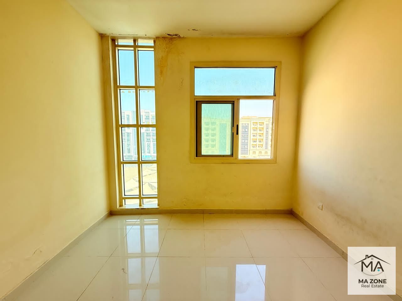 Only Affordable 1Bhk With 2 bath With Parking in Front Of Park In Muwaileh Commercial