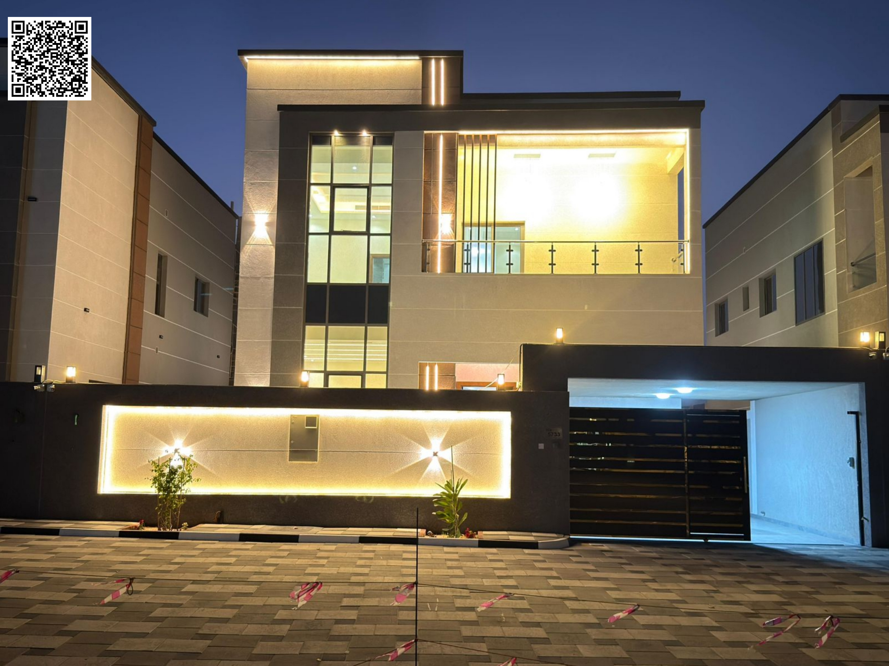 Price includes registration, electricity, water, and central air conditioning – Luxury villa in Al-Haliyo 2, modern design and well-planned spaces