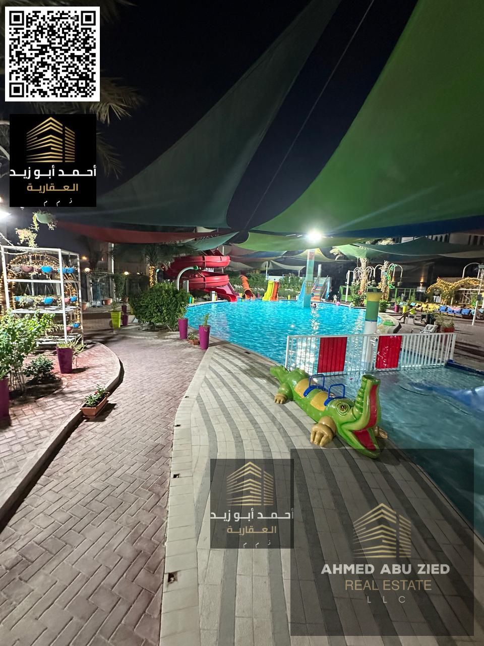 1BR Apartment for Annual Rent in Al Rashidiya 1 Ajman with Gym, Pool & Aqua Park, Fully Serviced Tower, 45K in 6 Payments