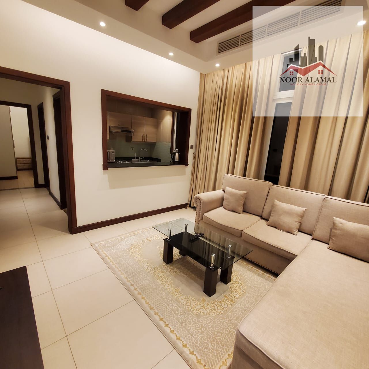 Sharjah Al Raffa Apartment with one room, a hall, a kitchen and a bathroom