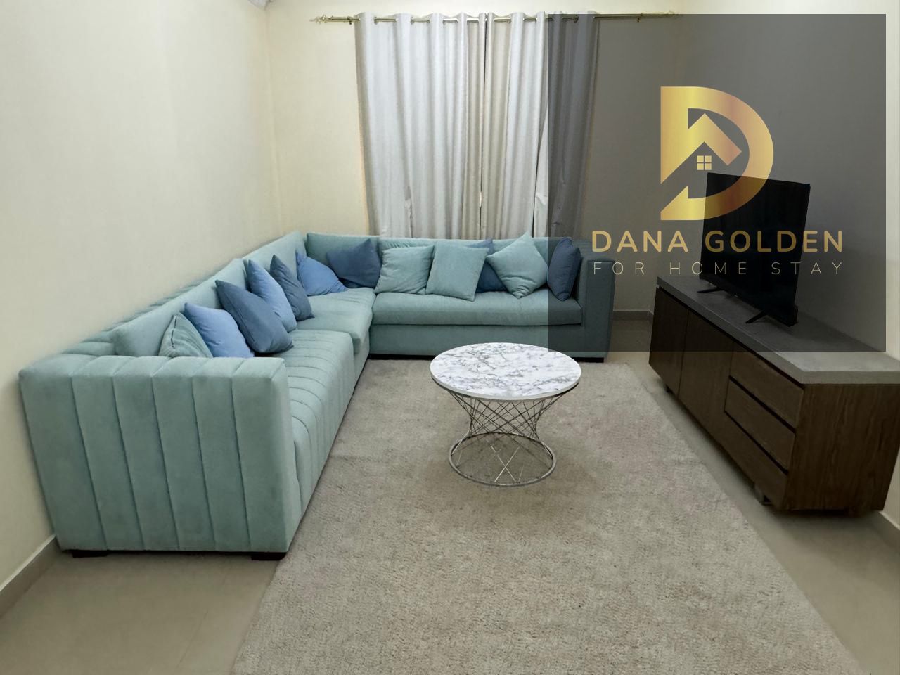 Two bedrooms and a living room for rent in Al Qasimia, excellent furnishings