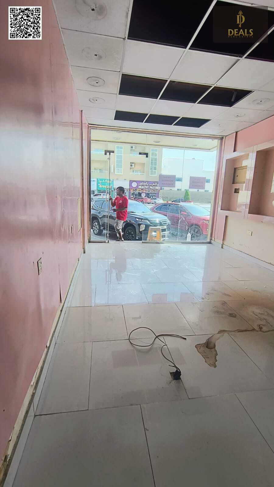 Shop for Rent Al Rawda 3 | 226 Sqft | Sheikh Ammar Bin Humaid Road | Main Road | Front Parking | 60K